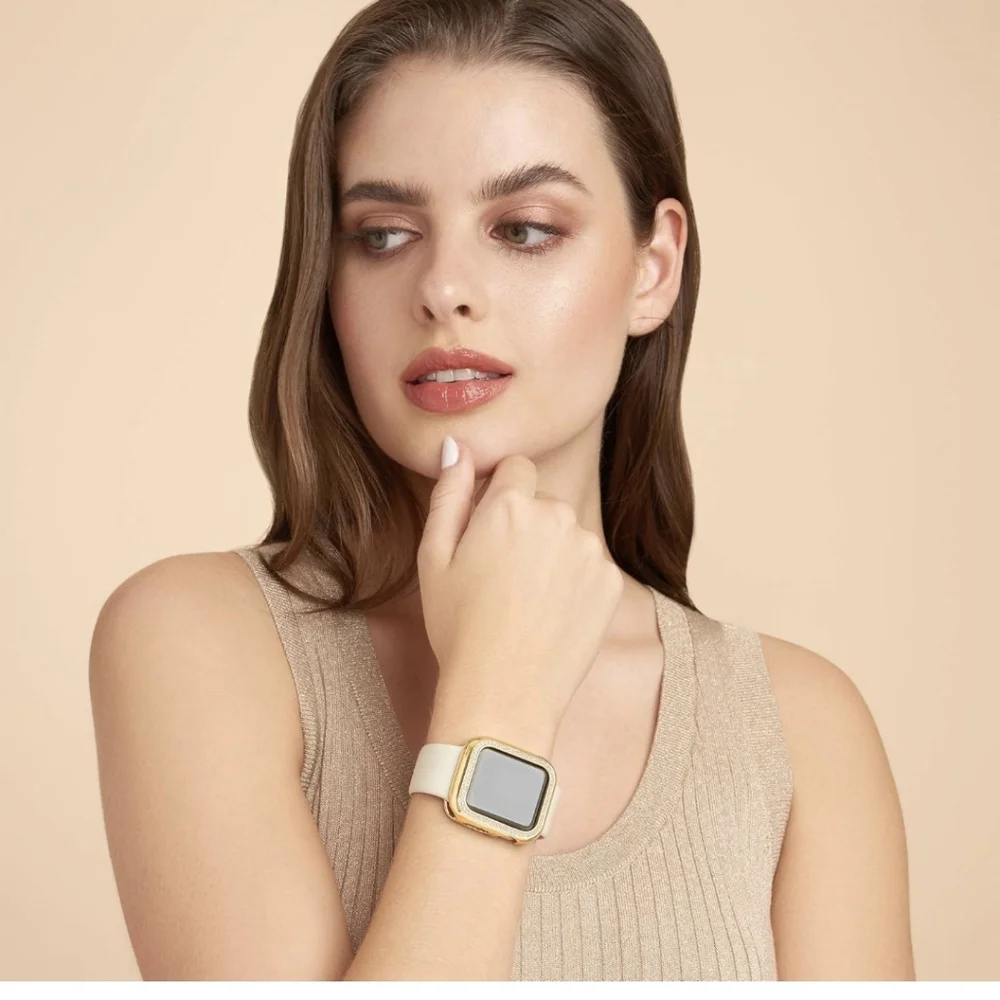 NIB SKYB Halo Protective Case for Apple Watch Series 1-3 42mm Yellow Gold